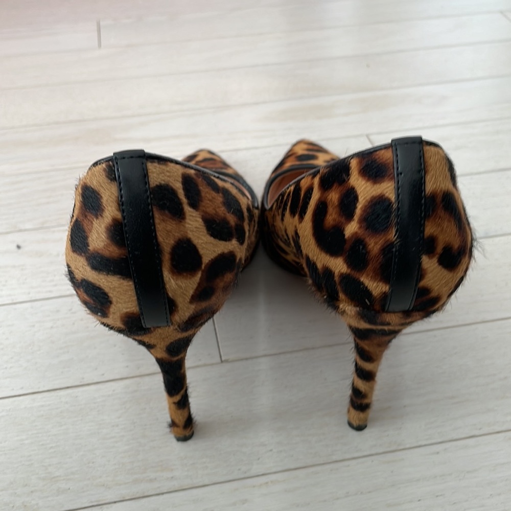 Jcrew Leopard Print Heels Size 8 - image 3